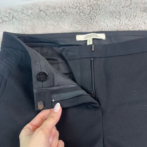 Dorothee Schumacher Black Dress Pants Womens Size 3 / 4 Silk Lining High Quality - Picture 3 of 11